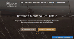 Desktop Screenshot of bozemanmontanarealestate.net